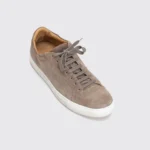 Johnston & Murphy Sneakers Size 11 Men Brown Croc Embossed Suede Made in Italy