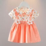 Summer Baby Girl Dress Doll Collar Princess Costume Wedding Birthday Party Outfit Toddler Girl Clothing Children Lovely A1087 - Image 2