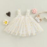Ma&Baby 6M-5Y Summer Toddler Kid Baby Girls Tulle Dress Daisy Dresses For Girls Party Beach Holiday Clothing D01 - Image 2