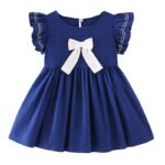 Summer Clothes Baby Girl Beach Dresses Casual Fashion Print Cute Bow Flower Princess Dress Newborn Clothing - Image 2