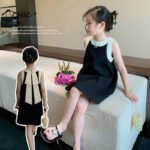 Summer Girls Dress Chic Style Fashion Sweet Princess Dress 2Pcs Toddler Infant Baby Birthday Wedding Party Clothes Kids Outfits - Image 2