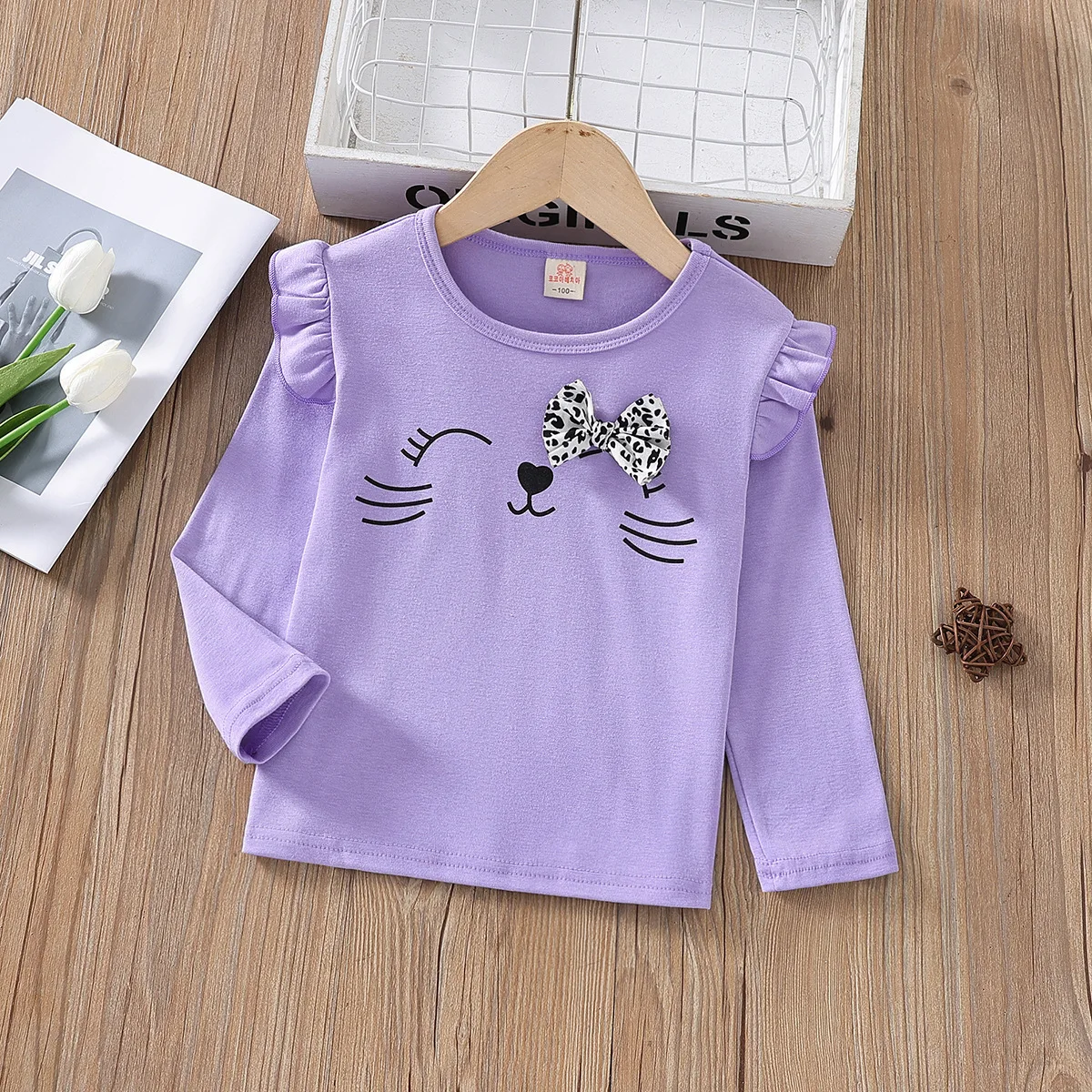 121071-nl5mfx.webp Spring Autumn Girls T-shirt Cotton Tops For Kids Cartoon Children Shirts Long Sleeve Baby Blouse Toddler Bottom Clothing - Image 1