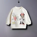 Minnie Mouse Print Girls Hoodie Long Sleeve Tops O-neck Loose Casual Sweatshirt Cartoon Fashion Children's Clothes Autumn 1-6Y - Image 5