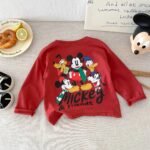 Fashion Cartoon Boys Base Shirts Tops Long Sleeve Tshirts Spring Fall Children Clothing Round Collar Pullover Kids Blouse Mickey - Image 4