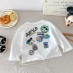 Fashion Cartoon Boys Base Shirts Tops Long Sleeve Tshirts Spring Fall Children Clothing Round Collar Pullover Kids Blouse Mickey - Image 2