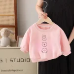 Autumn Girl Clothes Cartoon Cute Kids Sweatshirt Long Sleeve Tops Popular Design Children's Wear Hoodie Crewneck Pullover 6m-6y - Image 3