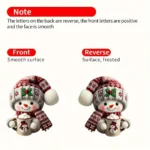 1pc Cute Mini Snowman Ornament – Lightweight Acrylic Pendant with Chains, For Christmas Party, Christmas Decoration, Home Decor - Image 3