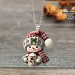 1pc Cute Mini Snowman Ornament – Lightweight Acrylic Pendant with Chains, For Christmas Party, Christmas Decoration, Home Decor - Image 5