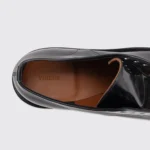 Viberg Rockland Blucher Shoes UK12 Black Patent Horsebutt Maryam Leather 2030 - Image 3