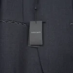Giorgio Armani Napoli Suit Size EU56 Solid Gray Wool Two Button Made in Italy - Image 4