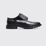 Viberg Rockland Blucher Shoes UK12 Black Patent Horsebutt Maryam Leather 2030 - Image 6