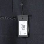 Giorgio Armani Napoli Suit Size EU56 Solid Gray Wool Two Button Made in Italy - Image 5
