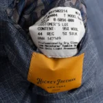 Hickey Freeman Beacon Jacket Size 44R Blue Woven Wool Silk Blend Made in U.S.A.