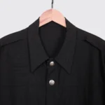 Versace Classic V2 Jacket Size XL Men Solid Black Virgin Wool Blend Stretch - Image 2