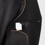 Ermenegildo Zegna Car Coat Size EU50 Men Solid Black Cashmere Made in Italy - Image 3