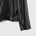 Donna Karan Biker Jacket Size XL Black Soft Full Grain Leather Quilted Lining - Image 6