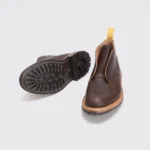 Tricker's Boots Size UK9.5 Mocha Brown Bison Leather Ltd Edition Monty Chukka - Image 4