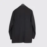 Ermenegildo Zegna Car Coat Size EU50 Men Solid Black Cashmere Made in Italy - Image 7