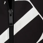 Valentino Track Jacket Size L Men Black VLTN Zip Up Enlarged Grid Print - Image 6