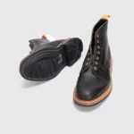 Tricker's Boots UK8 Horween Black CXL Leather Brogue Ltd Edition Ridgeway Stow - Image 2