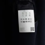 Hugo Boss Coat Size 46L Solid Dark Navy Blue Virgin Wool Blend Double Breasted - Image 3