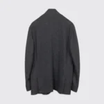 Fedeli Car Coat Size EU58 Men Dark Gray Knit Cashmere Unlined Made in Italy - Image 3