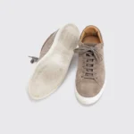 Johnston & Murphy Sneakers Size 11 Men Brown Croc Embossed Suede Made in Italy - Image 4