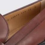 Salvatore Ferragamo Casual Loafer 12 D Brown Leather Rubber Sole Made in Italy