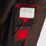 Isaia Napoli O'Sole Mio Double Breasted Jacket Size EU54 Brown Check Aqua Stampa - Image 5