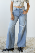 Nectar Premium Denim: The Olivine Wide Leg Jeans