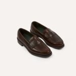 Brown Leather Charles Goodyear Welted Penny Loafer