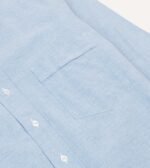 Ice Blue Cotton Oxford Cloth Button-Down Shirt - Image 4