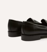 Black Leather Charles Goodyear Welted Penny Loafer - Image 5