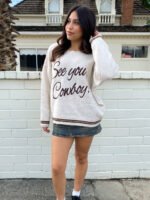 See You Cowboy Knit Sweater - Image 3