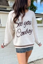 See You Cowboy Knit Sweater