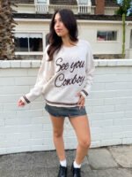 See You Cowboy Knit Sweater - Image 2