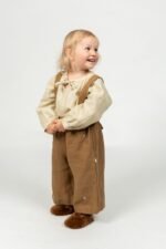 Warm Culotte Pants Leonie with Removable Suspenders - Image 5