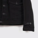 RRL Kenton Deck Jacket Size M Black Cotton Faux Shearling Collar Bomber - Image 3