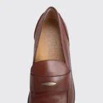 Salvatore Ferragamo Casual Loafer 12 D Brown Leather Rubber Sole Made in Italy - Image 6