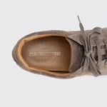 Johnston & Murphy Sneakers Size 11 Men Brown Croc Embossed Suede Made in Italy - Image 3