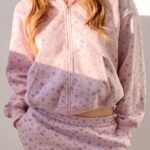 Floral Zip Up Hoodie