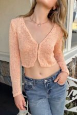 Loose Knit Cardigan - Image 5