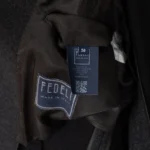 Fedeli Car Coat Size EU58 Men Dark Gray Knit Cashmere Unlined Made in Italy - Image 5
