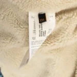 Nudie Jeans Co Lenny Sherpa Jacket Size 2XL Light Blue Wash Denim Fleece Lined - Image 3