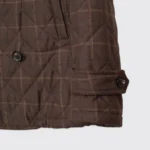 Isaia Napoli O'Sole Mio Double Breasted Jacket Size EU54 Brown Check Aqua Stampa - Image 2