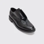 Viberg Rockland Blucher Shoes UK12 Black Patent Horsebutt Maryam Leather 2030 - Image 2
