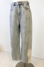 Contrast Barrel Jeans by For Good - Image 3