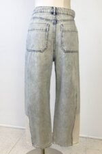 Contrast Barrel Jeans by For Good - Image 5