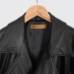 Donna Karan Biker Jacket Size XL Black Soft Full Grain Leather Quilted Lining - Image 3