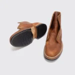 White's Boots Size 7 Caramel Brown Oiled Shoulder Leather C.F. Stead 6′′ Military - Image 4